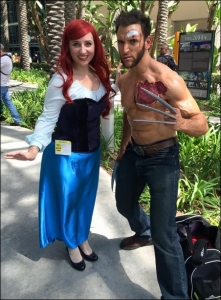 Ariel cosplay at Wondercon 2015 with the wonder LonsterMash